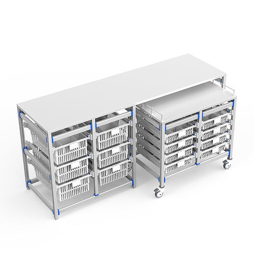 Riunito per cure infermieristiche - FG-PW-60/40/3F/4F02 - Fangge Medical - con ripiani / con rotelle / modulare