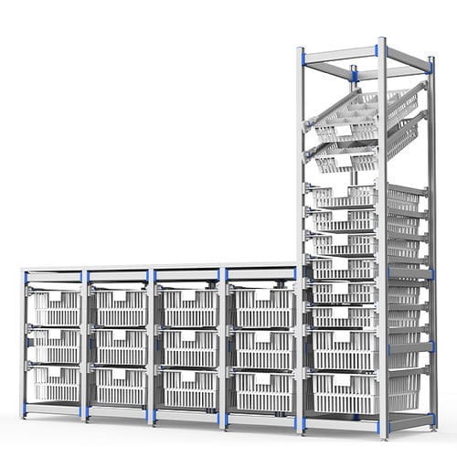 Scaffalatura modulare - FG-P-40/3F04/10F - Fangge Medical - per cestelli / in acciaio inossidabile / in alluminio