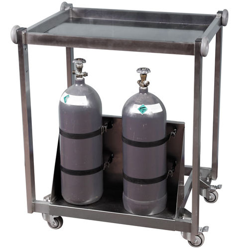 Carrello per bombole di gas - E-29000 - Euthanex - per eutanasia / in acciaio inossidabile