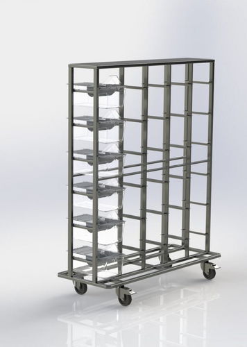 Rack per gabbie di animali - UNO-IL/49 - UNO Life Science Solutions - con rotelle