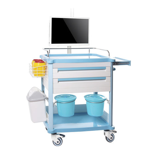 Carrello medico - HS-T-15 - Shandong HESOURCE Medical Equipment - ospedaliero / per uso generale / elevabile