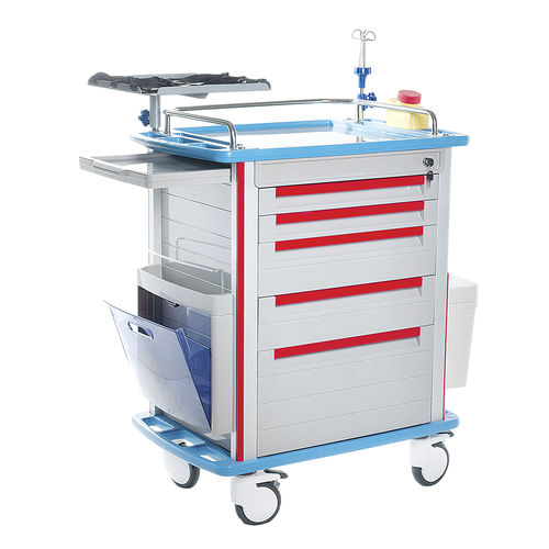 Carrello di emergenza - HS-D-02 - Shandong HESOURCE Medical Equipment - medico / per uso generale / in alluminio