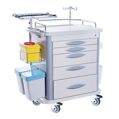 Carrello di emergenza - HS-D-03 - Shandong HESOURCE Medical Equipment - medico / per uso generale / in alluminio