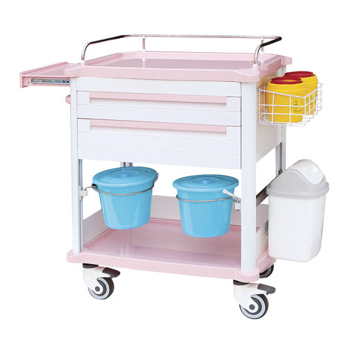 Carrello medico - HS-C-01 - Shandong HESOURCE Medical Equipment - per uso generale / per trattamenti / di servizio