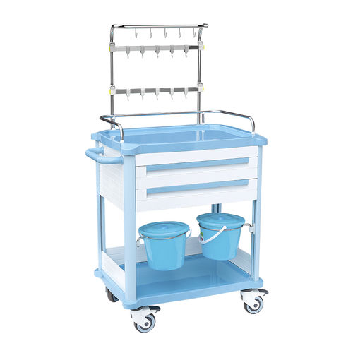 Carrello medico - HS-C-06 - Shandong HESOURCE Medical Equipment - per uso generale / per trattamenti / di servizio