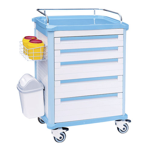Carrello medico - HS-A-01 - Shandong HESOURCE Medical Equipment - portamedicinali / di trasporto / di servizio