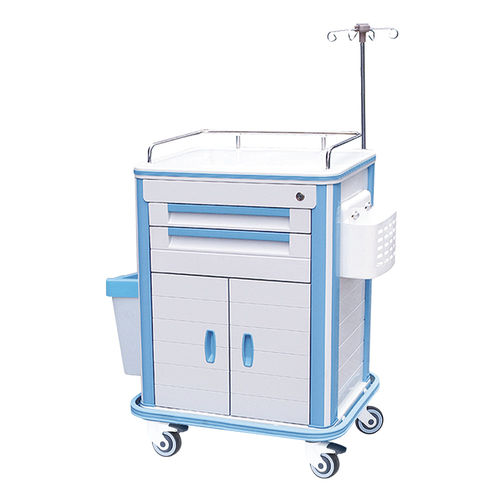 Carrello di emergenza - HS-D-04 - Shandong HESOURCE Medical Equipment - medico / per strumenti chirurgici / portabombole di ossigeno