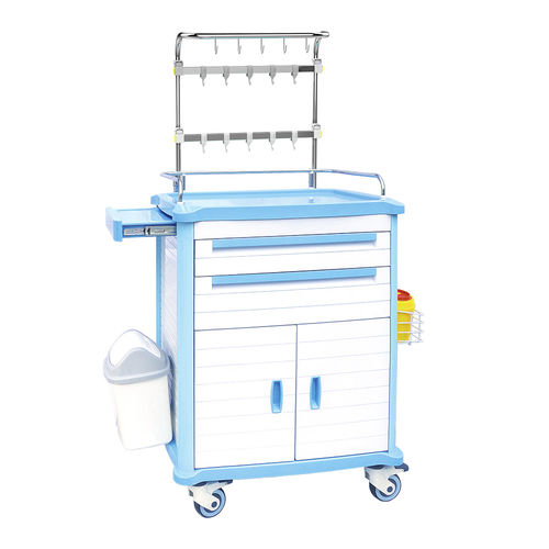 Carrello medico - HS-F-07 - Shandong HESOURCE Medical Equipment - per strumenti / portamedicinali / di trasporto