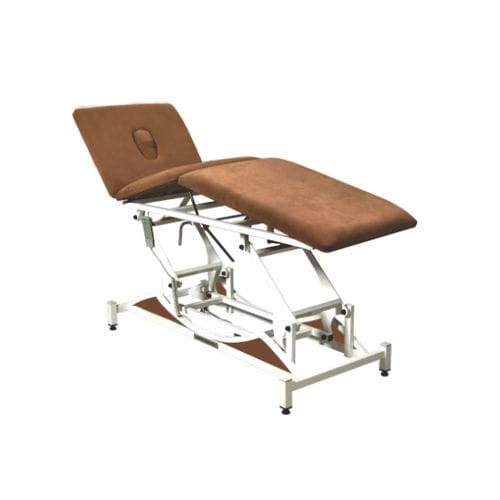 Lettino da visita per fisioterapia - FİZYOTABLE 3000 - Fizyomed - elettrico / ad altezza regolabile / con schienale regolabile