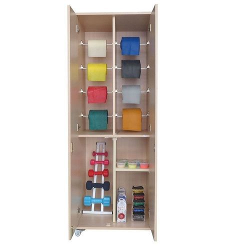 Armadio con ripiano - FİZYODOL - Fizyomed - con sportello / con rotelle / 2 porte