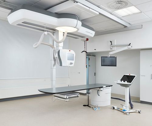 Sistema di radiografia digitale - Adora DRFi - NRT X-Ray - per radiografia multidisciplinare / con bucky da soffitto / con braccio portatubo telescopico a soffitto