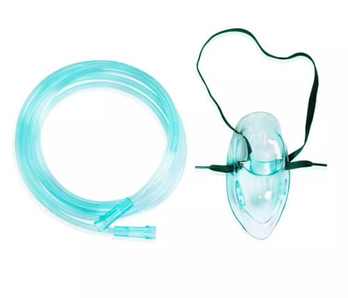 Maschera per ossigenoterapia in PVC - WEGO Medical - monouso / trasparente / regolabile