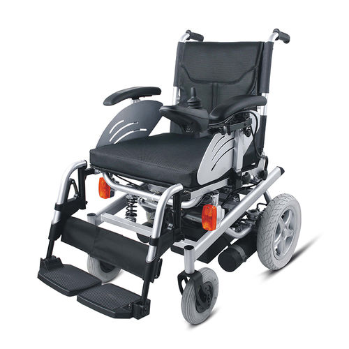 Sedia a rotelle elettrica - WG123 - WEGO Medical - da esterno / con poggiagambe / grigia