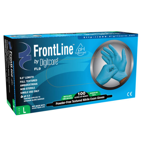Guanto in nitrile - FRONTLINE™ FL9  - Digitcare Corporation - medico / senza polvere / non sterile