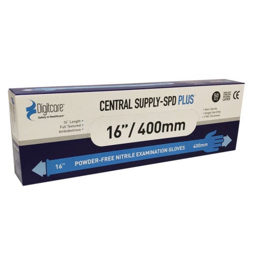 Guanto in nitrile - Central Supply-SPD PLUS™ - Digitcare Corporation - medico / senza polvere / sterile