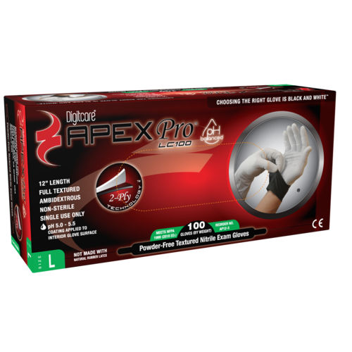 Guanto in nitrile - ApexPro™ LC100 - Digitcare Corporation - medico / senza polvere