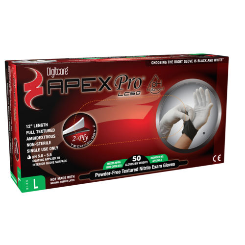 Guanto in nitrile - ApexPro® LC50 - Digitcare Corporation - medico / senza polvere