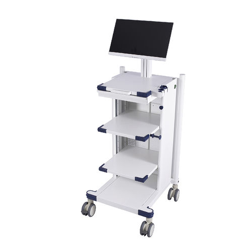 Carrello medico - G-NB3-00-G - Fujian Secure Medical Technology - per endoscopia / per trattamenti / con piano di appoggio