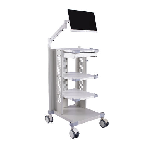 Carrello medico - G-NB2-00 - Fujian Secure Medical Technology - per endoscopia / per trattamenti / con piano di appoggio
