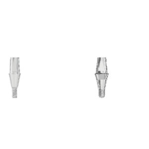 Pilastro dentale per impianto in titanio - S-B series - Novodent - interno / dritto / a vite