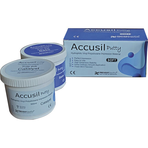 Materiale odontoiatrico in vinile polisilossano - Accusil Putty  - PREVEST DENPRO LIMITED - per corone dentali / per inlay / per onlay