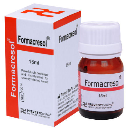 Materiale odontoiatrico in resina - Formacresol - PREVEST DENPRO LIMITED - per trattamenti canalari / liquido
