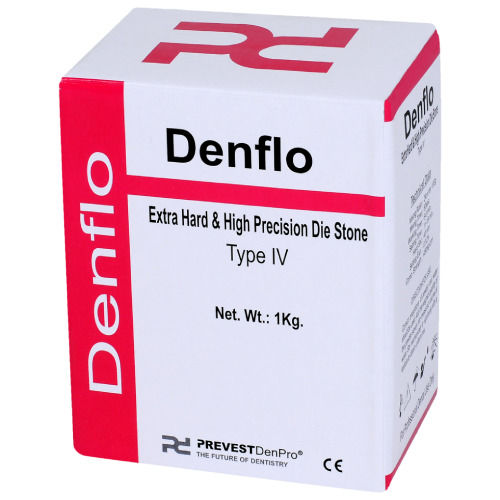 Materiale odontoiatrico in gesso - Denflo Type Ⅳ - PREVEST DENPRO LIMITED - in pietra / per laboratorio odontotecnico / per corone dentali