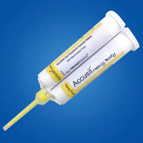Materiale odontoiatrico in vinile polisilossano - ACCUSIL HEAVY BODY - PREVEST DENPRO LIMITED - per ponti dentali / per corone dentali / per inlay
