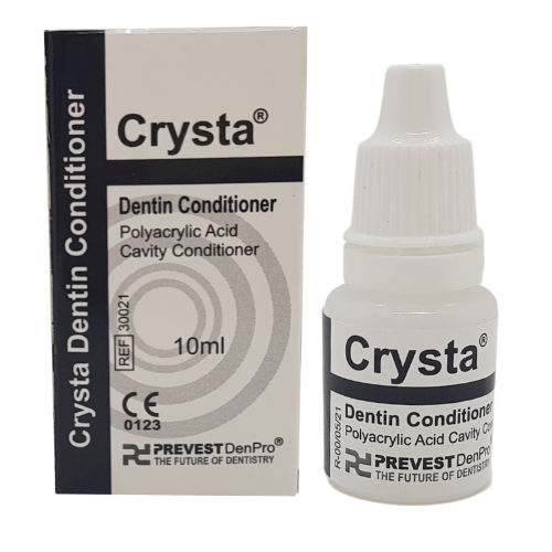 Materiale odontoiatrico vetroionomero - Crysta® - PREVEST DENPRO LIMITED - acido poliacrilico / per ricostruzione dentale / liquido
