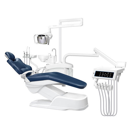 Riunito odontoiatrico con poltrona elettrica - JG-580 - FOSHAN JINGLE MEDICAL EQUIPMENT CO., LTD - con poggiatesta flessibile / con sistema di igiene / con portastrumenti