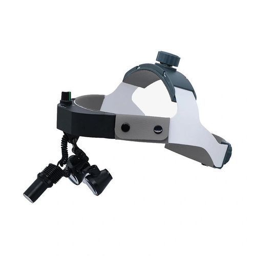 Occhiali binoculari con archetto - HL003 - FOSHAN JINGLE MEDICAL EQUIPMENT CO., LTD - con lampada frontale / con sistema ribaltabile