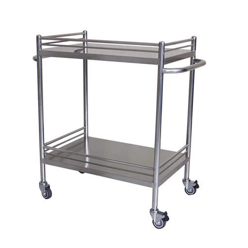 Carrello medico - SP-36 - Hebei Sipulaier Trading Co.,Ltd - multifunzione / in acciaio inossidabile / 2 ripiani