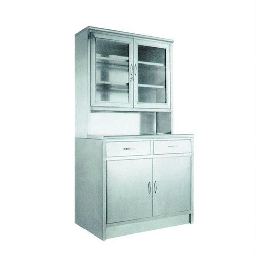 Armadio per ospedale - TingHui Medical Instrument - con ripiano / in acciaio inossidabile / 2 cassetti