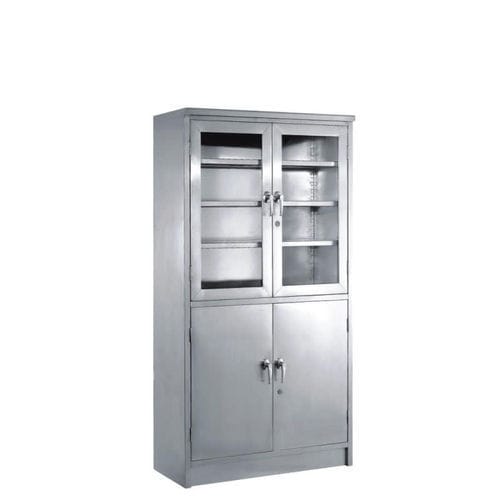 Armadio per ospedale - 304 - TingHui Medical Instrument - con ripiano / in acciaio inossidabile / 4 porte