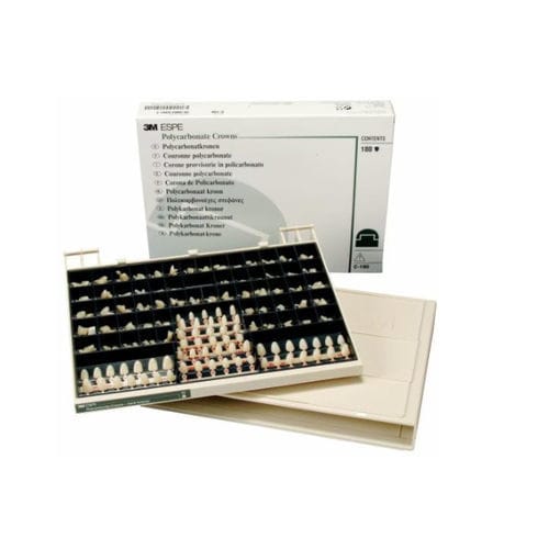 Corona dentale in metallo - C-180 - 3M Health Care - policarbonato / per denti anteriori / prefabbricato