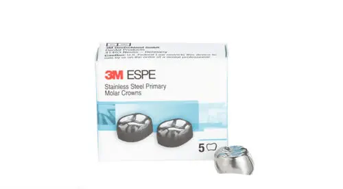Corone Dentali Pediatriche In Acciaio Inox Per Bambini - 5 Pezzi, 48 Misure Disponibili