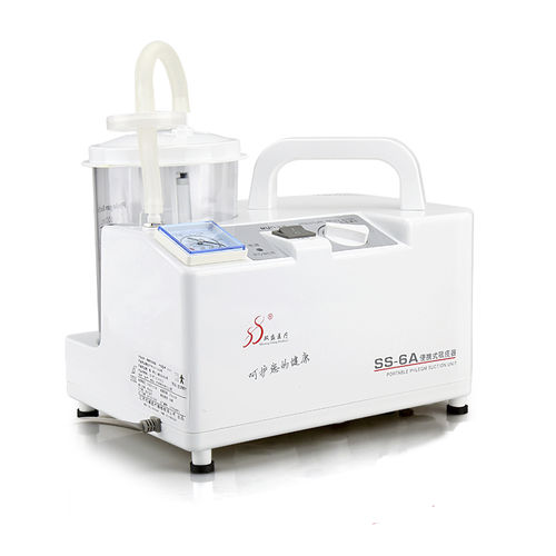 Aspiratore chirurgico elettrico - SS-6A - Jiangsu Shuangsheng Medical Equipment - per drenaggio chirurgico e sbrigliamento / portatile