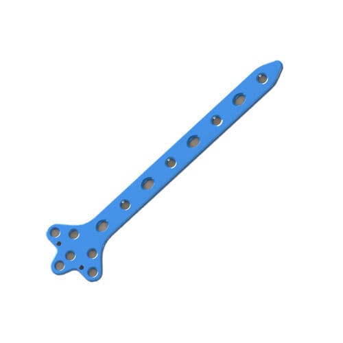 Placca di compressione per fibula - 1307-0830 - SurgTech - bloccata / in titanio