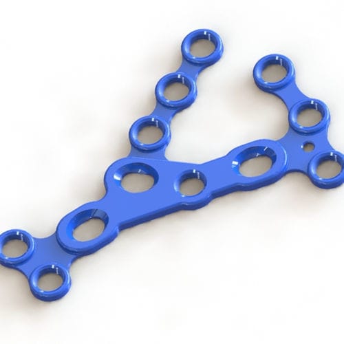 Placca di compressione per calcagno - 1600-6520 - SurgTech - bloccata / in titanio