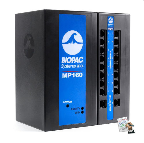Sistema di acquisizione di biosegnali da ricerca - MP160WSW-NDT - Biopac Systems - di trasferimento / USB