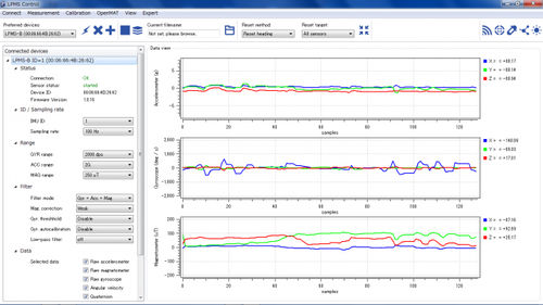 Software di controllo - LPMS-Control - LP-RESEARCH Inc. - di calibrazione / da laboratorio
