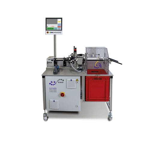 Etichettatrice per cartoni - LSS series - b+b Automations- und Steuerungstechnik GmbH - semiautomatica / per etichette con codice a barre