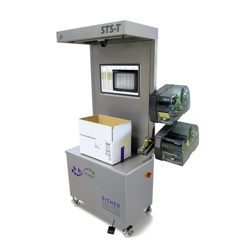 Sistema di aggregazione per farmaci semiautomatico - STS-T-1C20 - b+b Automations- und Steuerungstechnik GmbH - per cartoni