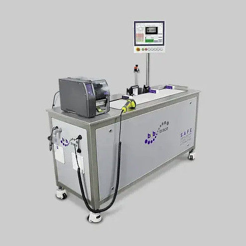 Etichettatrice per cartoni - MS-PV-AG series - b+b Automations- und Steuerungstechnik GmbH - manuale / per etichette con codice a barre