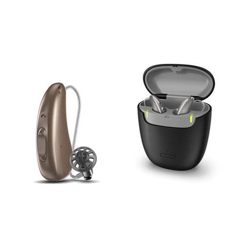 Audioprotesi RIC - R Li 7 - Audio-Service - beige / marrone / nera