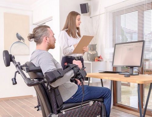 Sistema di riabilitazione della mobilità degli arti superiori - ExoRehab X - HoustonBionics - della mobilità del polso / della mobilità della spalla / informatizzato