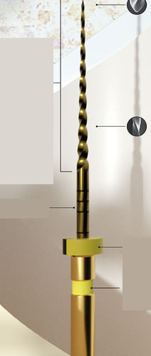 Punta odontoiatrica - E-FLEX S - Changzhou Sifary Medical Technology - metallizzata / dritta