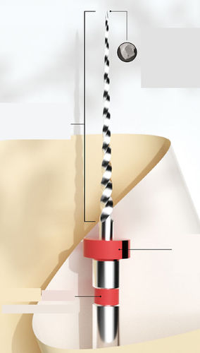 Punta odontoiatrica - E-FLEX RT - Changzhou Sifary Medical Technology - metallizzata / di taglio / dritta