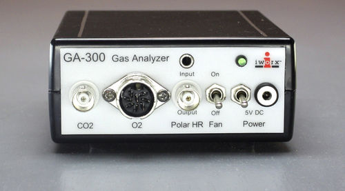 Analizzatore O2 - GA-300 - iWorx - CO2 / per la ricerca medica / da tavolo