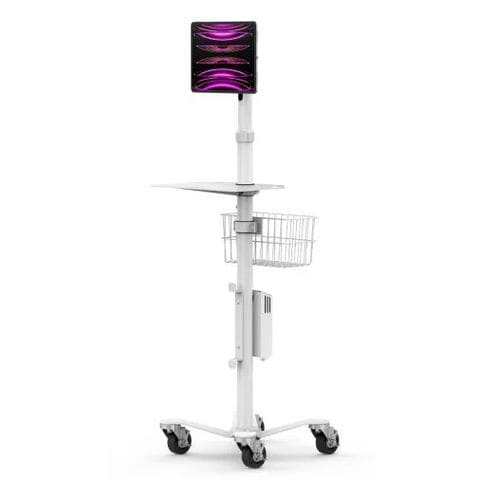 Braccio di supporto inclinabile - Invisible Universal Tablet Mount Medical Rolling Cart - Maclocks / Compulocks - girevole / per tablet PC / medico